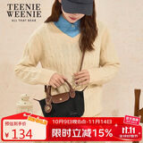 Teenie Weenie单肩小熊饺子包通勤女生小托特斜跨包送女友开学季礼物