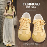 环球2025高颜值板鞋新款秋季ins风黑白经典款软底德训透气小白鞋