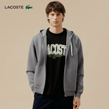LACOSTE法国鳄鱼男装时尚潮流运动休闲简约连帽开衫卫衣外套|SH8882 1VQ/灰色 2XL 07