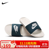耐克NIKE休闲鞋男子一字拖鞋VICTORI休闲鞋CN9675-403海蓝44