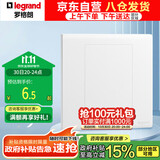 罗格朗 LEGRAND 开关插座面板 简悦系列陶瓷白色 86型墙壁插座 空白面板