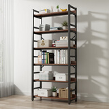 密林书架置物架落地多层收纳架客厅书柜家用货架放书简易储物架 6层80
