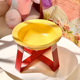 HELLOJOY猫碗陶瓷猫粮碗狗碗狗盆狗粮宠物幼猫咪吃饭食盆喝水喂食