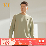 361°卫衣男装秋装长袖运动服休闲跑步圆领宽松上衣套头衫652334801D-7