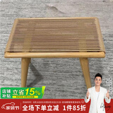 紫叶（ziye）阳台休闲桌椅现代简约藤编茶几组合卧室客厅小户型单人沙发椅子 脚凳或圆凳一张