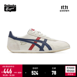 Onitsuka Tiger鬼塚虎男鞋 慢跑鞋透气轻便男女款运动休闲鞋RUNSPARK 白色/藏青色(1183B480-107) 39.5