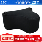 JJC 相机内胆包 收纳保护套 适用于索尼A6600 A6100 A6000 A5100 A6300 A6400 ZV-E10 RX1RII微单配件 OC-S2BK中号 黑色