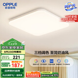 欧普（OPPLE）24瓦吸顶灯客厅卧室灯具可调光LED灯饰呵护光包安装10㎡ 冰玉III 