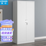 栗轩 文件柜铁皮柜办公室财务会计凭证柜资料储物收纳工具五节柜带锁 通体五层档案柜 0.5mm