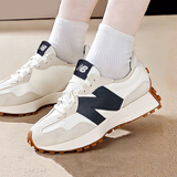 NEW BALANCE女鞋 25秋季新款NB327系列轻便透气女子休闲鞋老爹鞋缓震运动鞋 327系列/米白/藏青/晒图退10【元】 35 (脚长22cm)