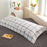 卡培拉全棉斜纹印花双人枕套纯棉1.2米1.5米1.8米长枕头套一只装 竹林物语 120*45cm双人枕套一只