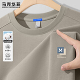 马克华菲长袖t恤男2025新款重磅休闲宽松体恤男款春秋款高级感男士上衣