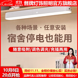 督牌护眼台灯宿舍灯LED台灯充电磁吸大学生寝室书桌学习床头阅读灯 【充电款-酷毙白】充电线