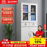 达将文件柜铁皮柜储物柜抽屉柜钢制办公柜资料柜玻璃柜档案柜凭证柜 二斗器文件柜 0.5mm