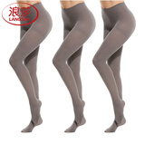浪莎3双光腿神器春秋冬季裸感黑肉色丝袜女薄款秋裤外穿打底裤袜 灰色3 均码 【120D不透适合】(10-20度)