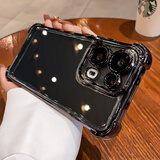 依云诺【自带镜头膜】OPPOFindX9手机壳 软壳气囊FindX9Pro防摔个性透明散热保护套高端商务简约创意 贈膜+挂绳【深空黑】电镀气囊防摔 OPPO Findx9