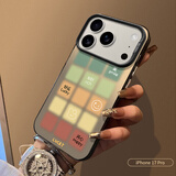 江铭 适用苹果17Pro手机壳iphone17Pro保护套全包防摔男女款创意保护壳彩银壳彩色格子