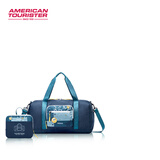 美旅新款折叠行李袋时尚休闲旅行袋大容便携旅行包收纳袋Z19 海军蓝