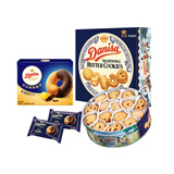 皇冠（danisa）丹麦曲奇饼干566g组合装铁罐休闲零食团购囤货送礼 印尼进口