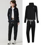安德玛（Under Armour）运动套装女 时尚简约夹克外套宽松舒适休闲长裤 1365147-001 L