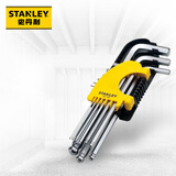 史丹利（STANLEY）公制长球头内六角扳手1.5-10mm梅花9件套STMT94162【经典爆款】
