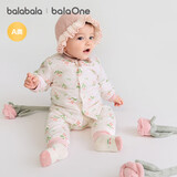 巴拉巴拉balaOne婴儿套装宝宝睡衣男女童长袖家居服夹棉208425134202