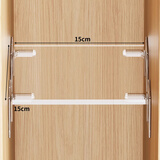 木格格分隔板挡板衣柜分层隔板收纳神器家用多功能免打孔置物架隔条架托 3MM厚-透明【宽15*深15cm】 送4个层托