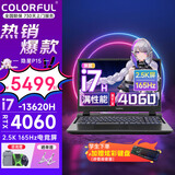 七彩虹隐星P15 游戏本 50系满性能独显 40系独显直连高刷 学生设计 软件编辑笔记本电脑 满血电竞笔记本 【荐】P15:I7-13620H/RTX4060灰 *增强升级版【 16G内存 1TB固态