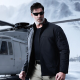 龙牙（Dragon Tooth）【龙牙 × 中国火箭】二代战之火狼战术连帽/立领棉服冬季保暖 极夜黑 （立领） XL 185/104A