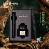 英雄（HERO）钢笔778 商务礼盒男女生日礼物 个性办公签字笔墨套装  F尖 黑色黑夹