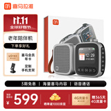 喜马拉雅好声音老年陪伴机AI智能户外便携轻巧网络FM收音机音箱音响故事机老人父母生日礼物  银黑色