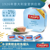 CALLIPO【JD/顺丰】意大利进口卡里布橄榄油浸金枪鱼肉罐头吞拿沙拉轻食 水浸80g*8罐（2包）
