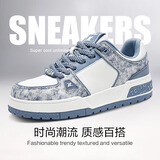 Tcellars板鞋Trainer秋冬新款男鞋厚底增高休闲鞋子 牛仔蓝 42