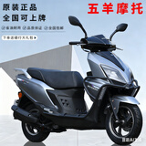 五羊全新款踏板车摩托车燃油原装整车电喷可上牌省油男女款外卖车 五羊牌一代高配 星际灰