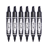 【全网低价】斑马牌（ZEBRA）大麦奇双头记号笔 油性标记笔 物流大头笔 签名马克笔 MO-150 黑色 10支装