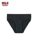 无印良品 MUJI 女式 弹力天竺编织中腰短裤 内裤 FCE01A1A 黑色 XL