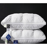 富丨安娜羽丝绒枕头颈椎睡眠酒店95鹅绒单人枕芯一对家用五星级 A类 白色95白鹅绒不塌陷酒店同款 高枕到手2只