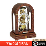 赫姆勒（Hermle）德国原装进口客厅钟表家用实木机械机芯坐钟老式复古台钟时钟摆件 22712-030791