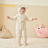 巴拉巴拉儿童轻薄羽绒服男女童冬装连体衣2025造型可爱趣味萌208425120203