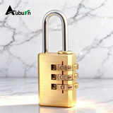 奥本密码锁铜挂锁 箱包锁 学生宿舍柜子门锁 工具箱锁201