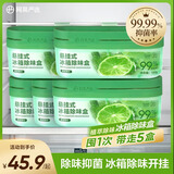 网易严选冰箱除味盒悬挂款 除味剂除臭剂活性炭防串味 青柠100g*5