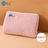 暖忆（nuanye）暖手宝热水袋电热暖手宝暖肚子暖水袋暖脚暖身暖手宝宝充电粉2025