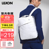 乐上（LEXON）双肩包14英寸笔记本电脑包书包泰维克纸环保旅行包时尚背包白色