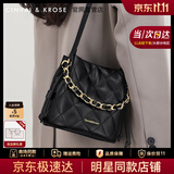 CinvaiKrose单肩包包女包2025新款斜挎包女士手提水桶包生日圣诞节礼物送女友 黑色【送女友老婆女生礼物走心】