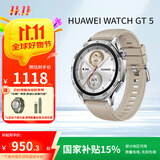 华为（HUAWEI）WATCH GT 5苍山灰46mm华为智能手表情绪健康助手玄玑感知系统运动涂鸦睡眠监测GT4升级