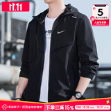 耐克（NIKE）外套男装上衣 25秋季新款运动服梭织立领防风衣休闲透气速干夹克 CZ9071-010/晒图退10 2XL 【185】体重170~190斤左右