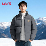 班尼路（Baleno）冬季棉服男保暖男士外套夹棉加厚宽松大码面包服防风立领棉袄男