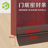彩弘 自粘门底密封条棕色 卧室房防盗门缝隙专用隔音神器下面防风挡条