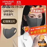海氏海诺玻尿酸立体防晒口罩女脸基尼面罩防紫外线男女通用保暖口罩幻羽灰
