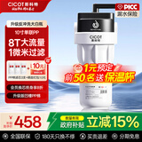 cicot斯科特【免费安装】全屋自来水前置过滤器升级反冲洗大白瓶中央净水机家用大流量厨房家用过滤器 【免费安装】10寸单联-1微米PP棉